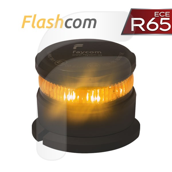FLASHCOM BALIZA EMERGENCIA LED R65 RECARGABLE USB